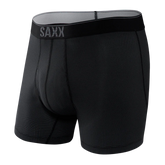 SAXX QUEST Quick Dry Mesh Boxer Brief BLACK